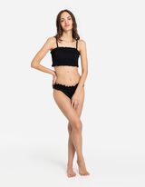 Bikini gaćice - Volani - crna