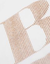 Póló - Csillámos nyomott minta - feher