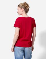 T-shirt - Perles décoratives - Rouge