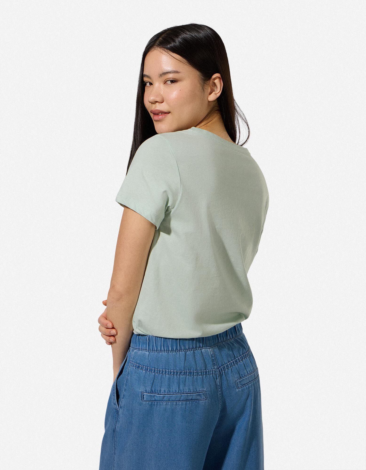 T-Shirt - Frontprint - gr&uuml;n