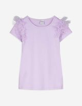 T-Shirt - Volants - lila