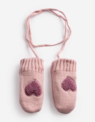 F&auml;ustlinge - Applikation - Rosa