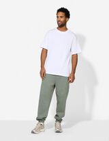 Jogpants - Kontraststreifen - gr&uuml;n