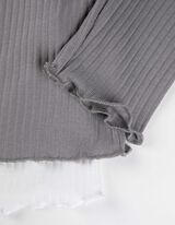 Pikkade varrukatega s&auml;rk - pits - tumesinine