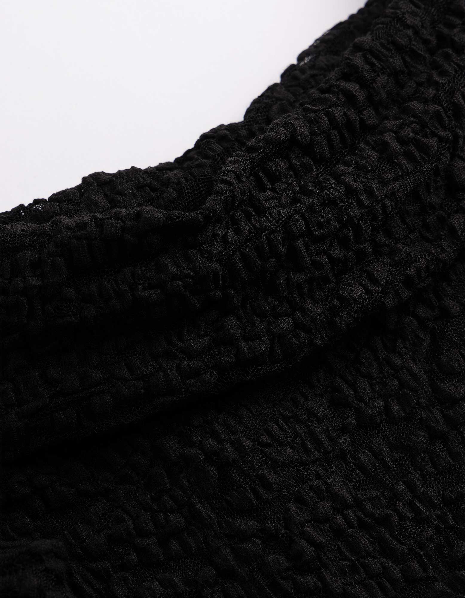 T-shirt - Dentelle - Noir