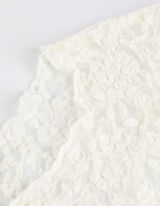 Zkrácené tričko - Krajka - bílá