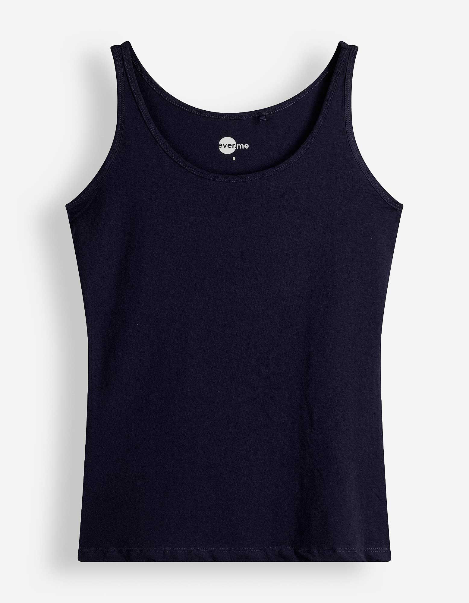 Top sans manches - Basique - bleu fonc&eacute;