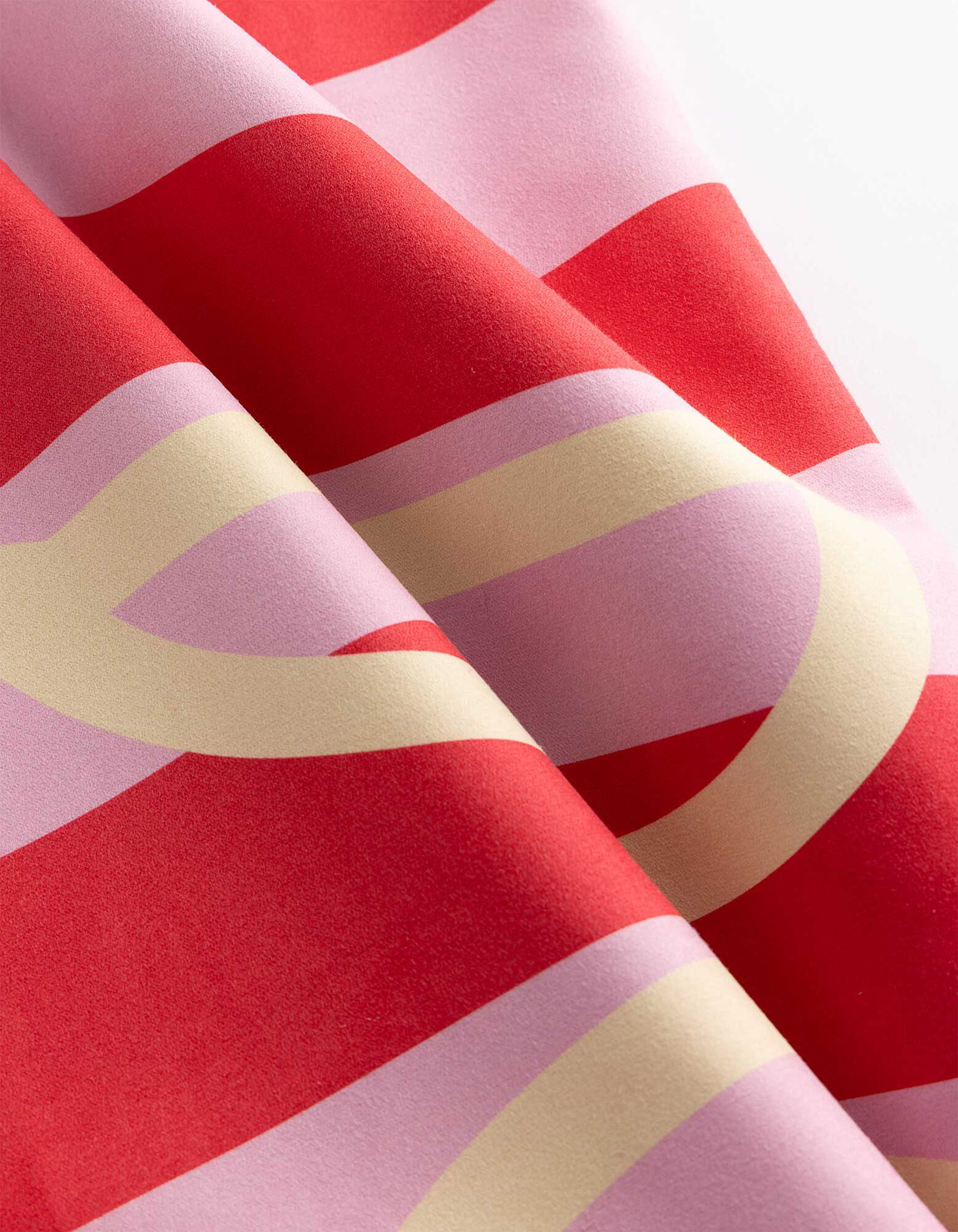serviette de bain - 180 cm x 100 cm - Rouge
