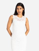 Suknelė - Nėriniai - baltas