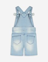 Tuinbroek - Borduursels - lichtblauw