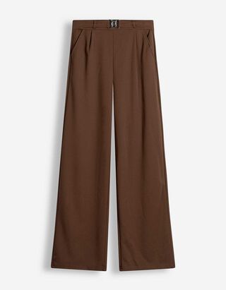 Culotte - Webstoff - Dunkelbraun
