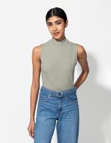 Top - Turtleneck - hellgrün