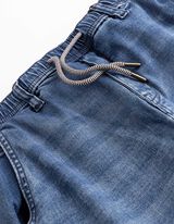 Jeans - Elastische band - blauw