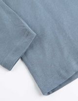 Maglia a manica lunga - Scritta - turchese