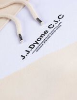 Trikotažinis megztinis - Spalvų blokavimas - smelio spalvos