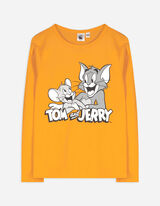 Bluză de corp cu mânecă lungă - Tom and Jerry - Galben