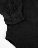 Marškiniai - Muslinas - juodas