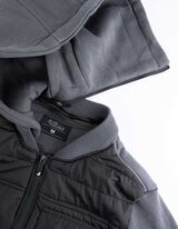 jas - Afneembare capuchon - donkergrijs