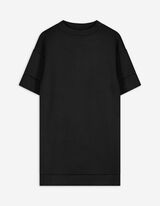 Blusenkleid - einfarbig - schwarz