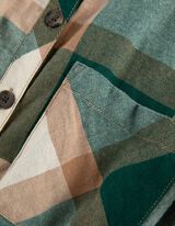 Vestito da camicia - Taschina sul petto - verde scuro