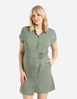 Abito premaman - LENZING&trade; ECOVERO&trade; - verde scuro