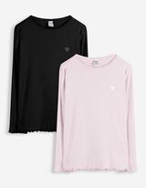 Langarmshirt - Stickerei