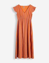 Kleid - Allover-Print - hellrot