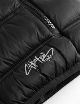 pikowana kamizelka - elastyczne wykończenia - czarny