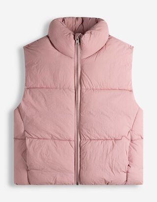 Steppweste - einfarbig - rosa