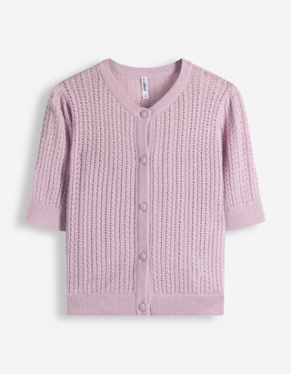 Cardigan - Knopfleiste - lila