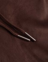 Pantaloni - Imitazione di camoscio - marrone scuro