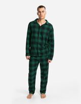 Pigiama completo (felpa + pantaloni) - Chiusura tramite bottone - blu scuro