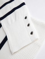 Trui - Sierknopen - wit