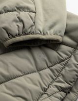 Gewatteerde jas - Kap - donkergroen