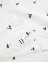 Tricou polo - Imprimeu allover - Alb