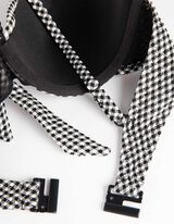 Bikinový vrchný diel - Detail zauzlenia - cierna