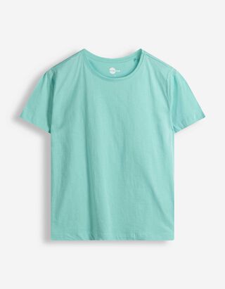 T-shirt - Encolure ronde - turquoise