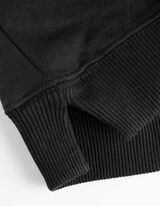 bluza z kapturem - obniżona linia ramion - czarny