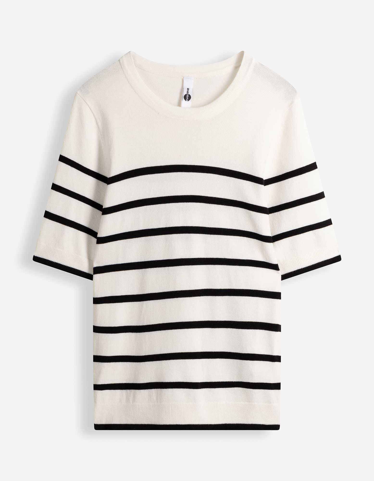 Pullover - Streifen - Off-White