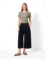 T-shirt - Knoopsluiting - groen