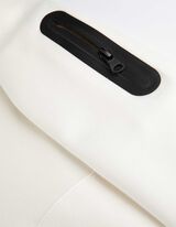 Pulover s kapuco - Prevelik kroj - belo