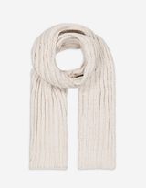 Šál - Rebrový úplet - bezova