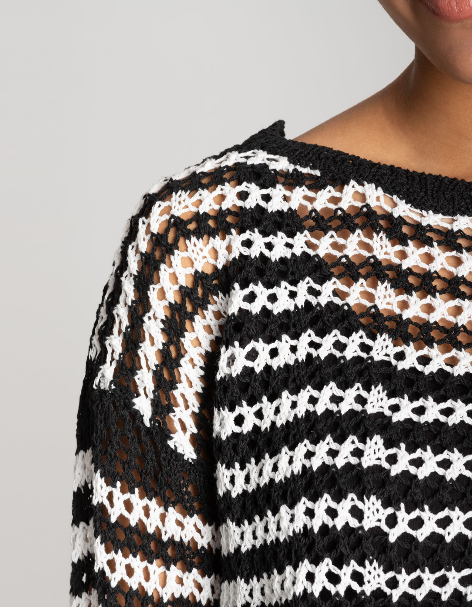 Damen Pullover - Ajour-Strick