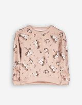 Meleg&iacute;tőfelső - Elsz&oacute;rt nyomott minta - rozsaszin