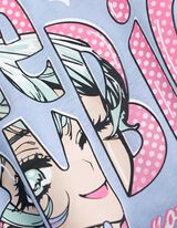 Hosszú ujjú felső - Nyomott minta - vilagoskek