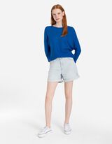 Kampsun - raglaanvarrukad - tumesinine