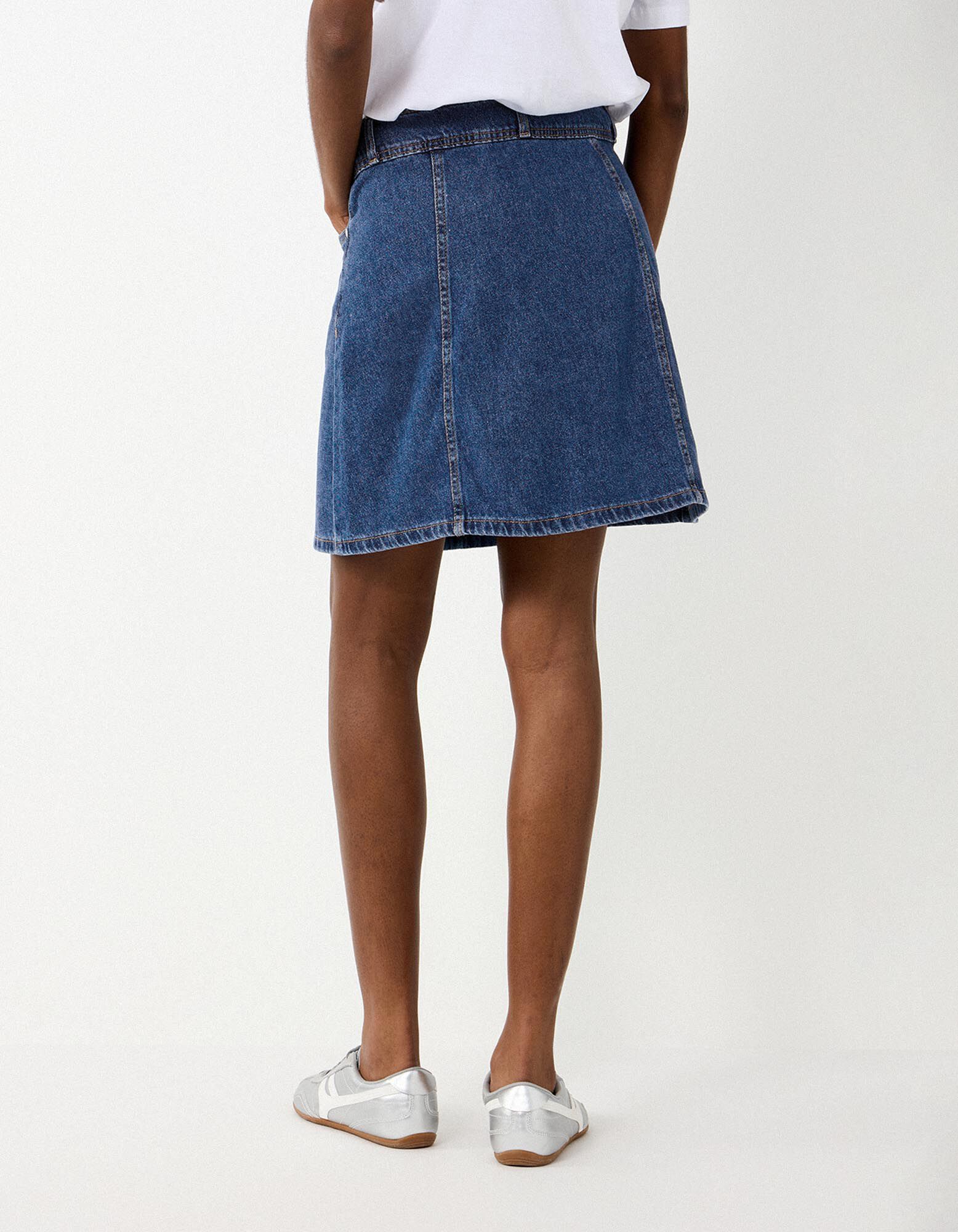 Jeansrock - mid blue denim - blau