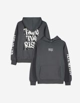 Felpa con cappuccio - Oversized Fit - grigio scuro