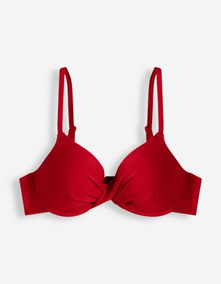 Bikinitop - Verstellbare Tr&auml;ger - Rot