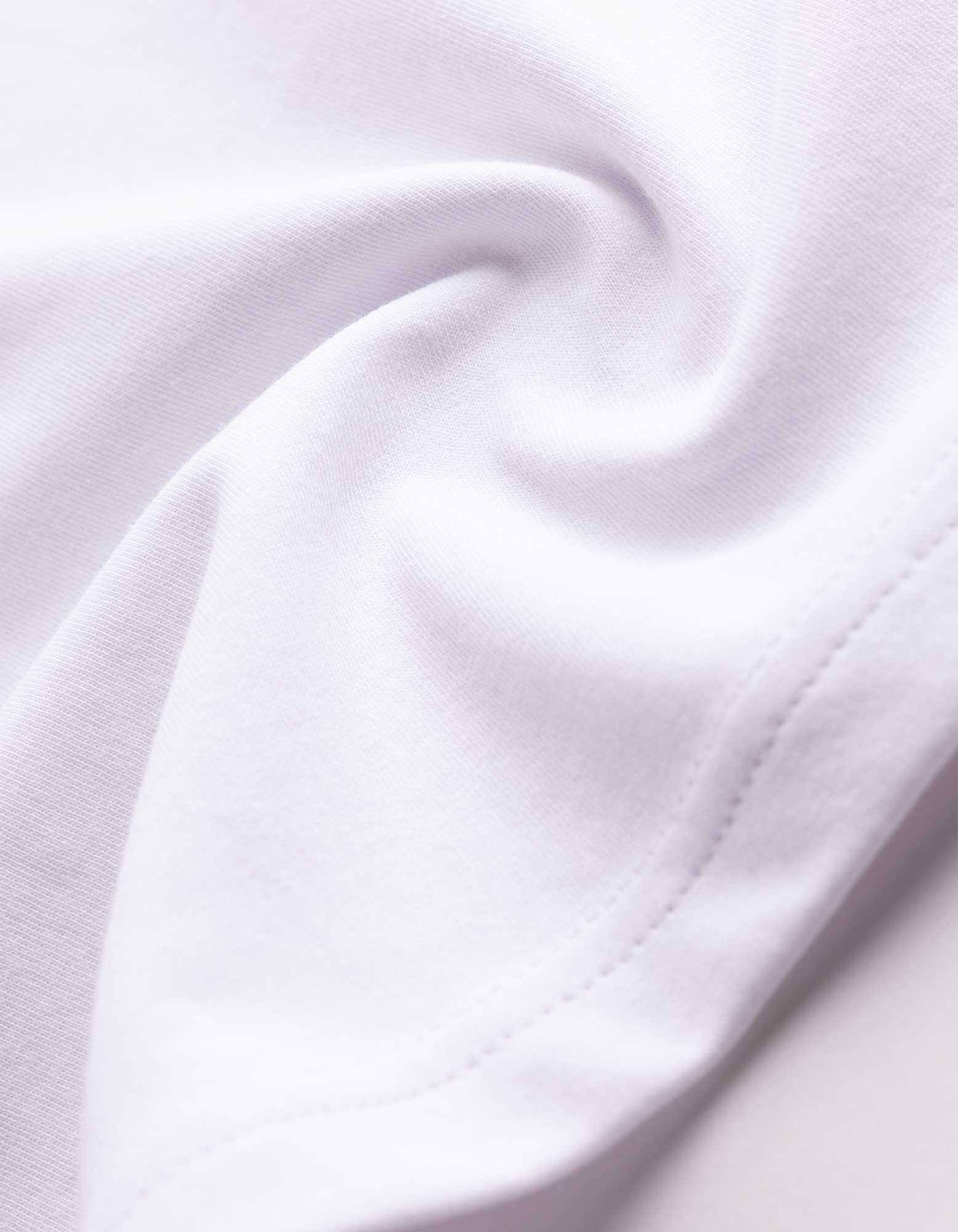 Langarmshirt - Oversized Fit - Wei&szlig;